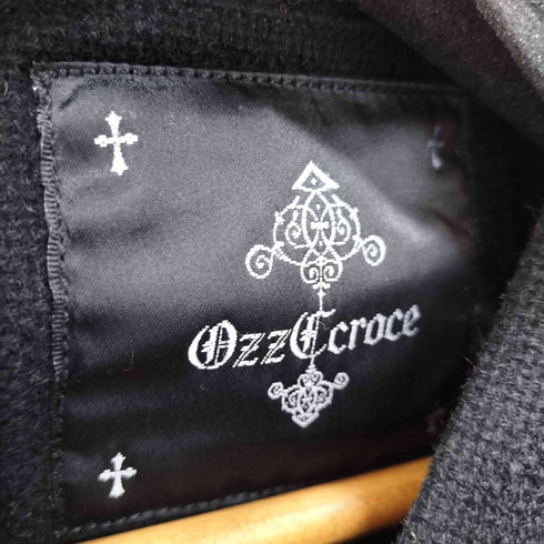 OZZ CROCE 裾刺繍デザインフーデットコート レディース