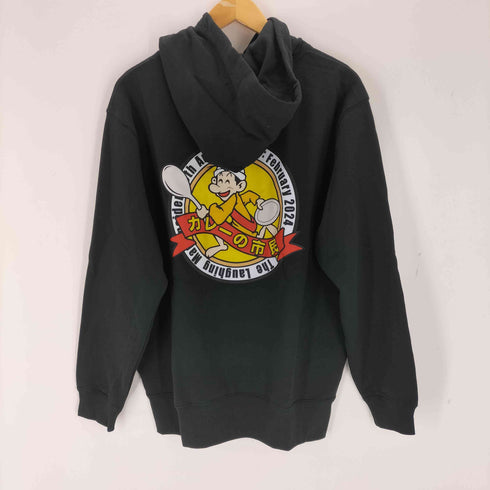 ユナイテッドアスレ UNITED ATHLE 笑い男 アニメ バックプリント プルオーバー パーカー メンズ import:L