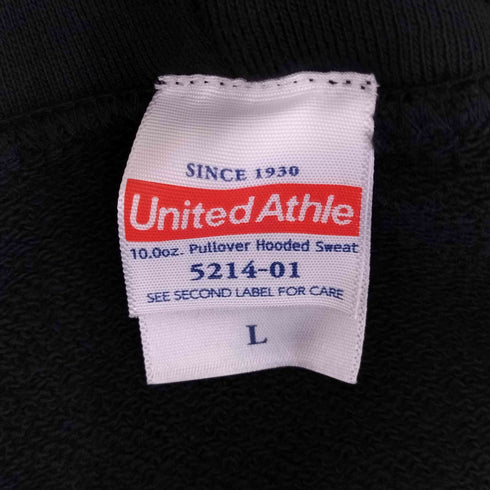ユナイテッドアスレ UNITED ATHLE 笑い男 アニメ バックプリント プルオーバー パーカー メンズ import:L