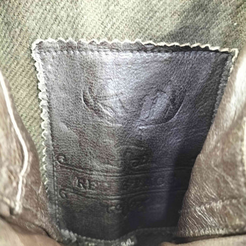 RED STAGE 鹿皮革 比翼レザージャケット チンスト メンズ 3XL