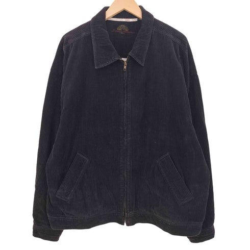 トミーバハマ Tommy Bahama 90s ボックス コーデュロイ ジップアップブルゾン メンズ import:L