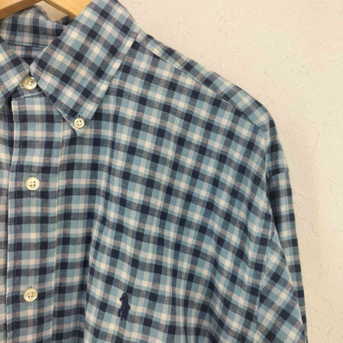 ラルフローレン RALPH LAUREN MADE IN INDIA BLAKE スモールポニー刺繍 BDチェックシャツ メンズ import:S