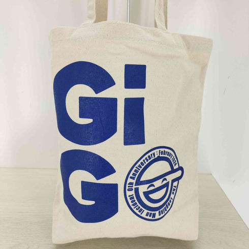 GIGO 笑い男 企業ロゴ・アニメプリント トートバッグ メンズ