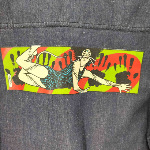 PUSHEAD Zorlac Skateboards ライトンオンスデニムジャケット メンズ import:L