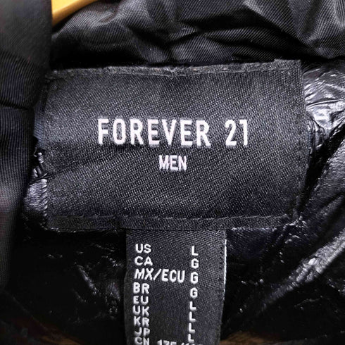 フォーエバー21 FOREVER 21 キルティングフェイクレザージャケット メンズ JPN:L