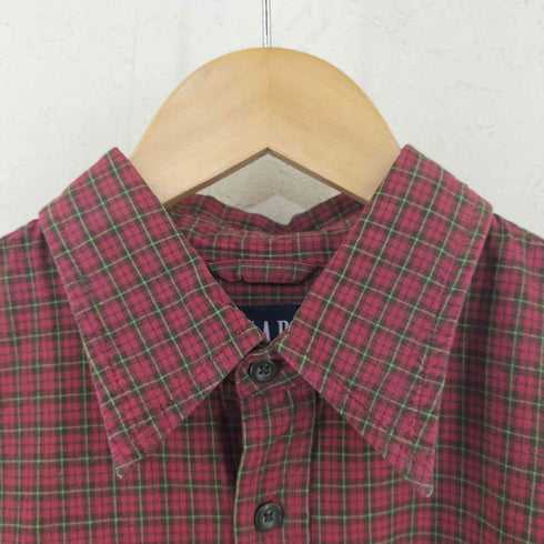 ギャップ Gap 00s OLD 片ポケ コットンチェックシャツ メンズ import:M