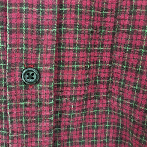 ギャップ Gap 00s OLD 片ポケ コットンチェックシャツ メンズ import:M