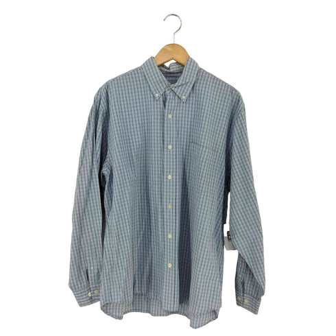 エディーバウアー Eddie Bauer 90-00s 白タグ 片ポケ BDチェックシャツ メンズ import:L