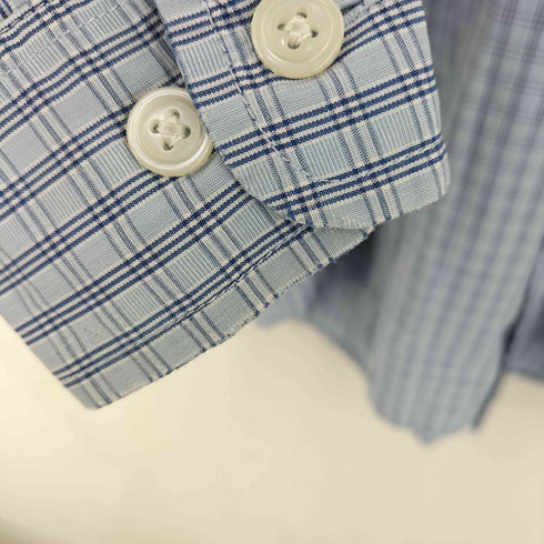 エディーバウアー Eddie Bauer 90-00s 白タグ 片ポケ BDチェックシャツ メンズ import:L