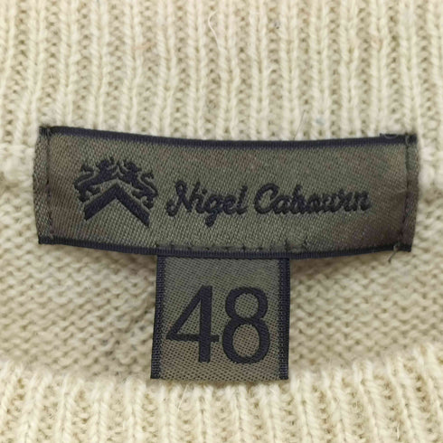 ナイジェルケーボン NIGEL CABOURN CREW NECK SWEATER WASHABLE WOOL メンズ 48