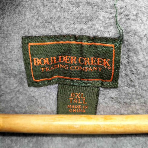 BOULDER CREEK 裏地フリースオーバーサイズマウンテンジャケット メンズ 6XL