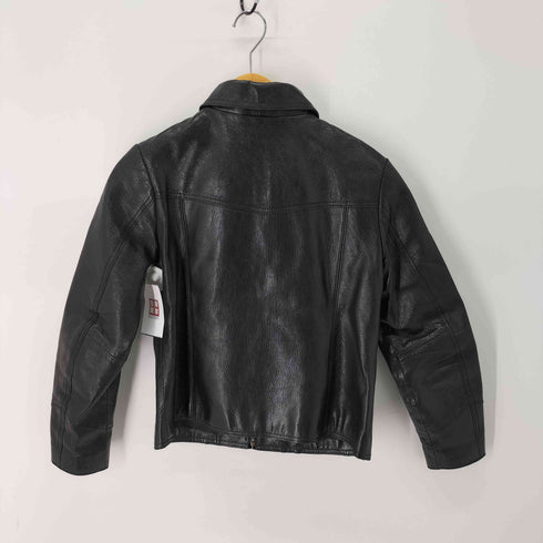 ギャップ Gap 00S ジップアップレザージャケット レディース import:XS