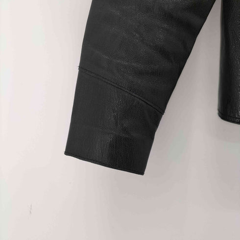 ギャップ Gap 00S ジップアップレザージャケット レディース import:XS