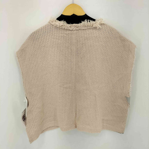 DAMIR DOMA パネルレザー コットン ニットベスト レディース