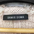 DAMIR DOMA パネルレザー コットン ニットベスト レディース