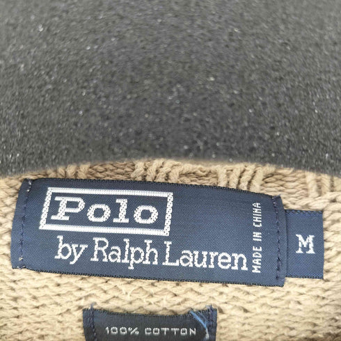 ポロバイラルフローレン Polo by RALPH LAUREN 00s ナイガイ スモールポニー刺繍 コットンニット メンズ import:M