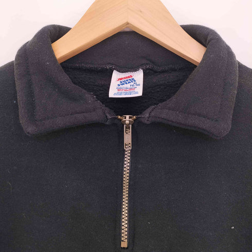 ジャージーズ JERZEES 90s USA製 SUPER SWEATS DREAMS COME TRUE ハーフジップスウェット メンズ import:XL