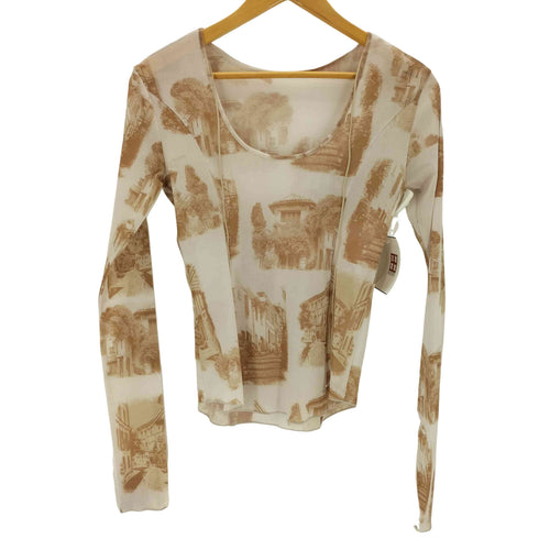 ルシェルブルー LE CIEL BLEU Landscape Print Top レディース JPN:36