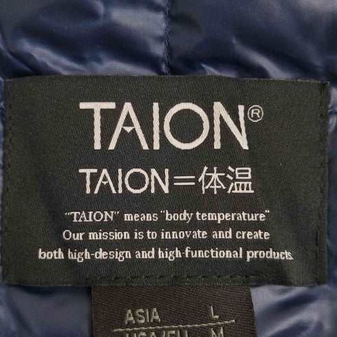タイオン TAION パッカブル ライトダウンベスト メンズ JPN:L