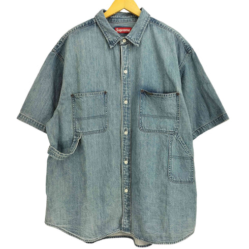 シュプリーム Supreme 24SS Loose Fit S/S Denim Painter Shirt メンズ XL