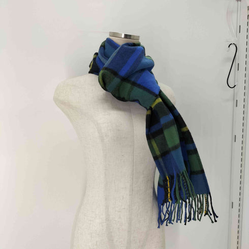ジョンストンズオブエルガン johnstons of elgin カシミヤ チェックマフラー レディース