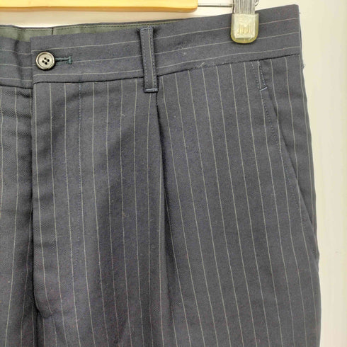 コムデギャルソンシャツ COMME des GARCONS SHIRT フランス製 ストライプ ワンタック スラックス パンツ メンズ JPN:M