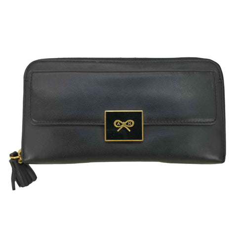 アニヤハインドマーチ ANYA HINDMARCH Enamel Lock Large Zip Round Wallet ラウンドジップウォレット レディース