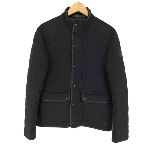 ポロラルフローレン POLO RALPH LAUREN レザーパイピング キルティング スナップボタン メンズ XS