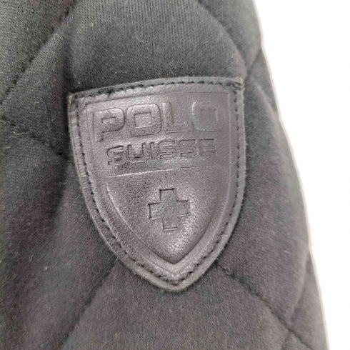 ポロラルフローレン POLO RALPH LAUREN レザーパイピング キルティング スナップボタン メンズ XS