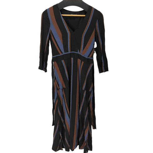 ザラ ZARA ロングストライプワンピース レディース import:M