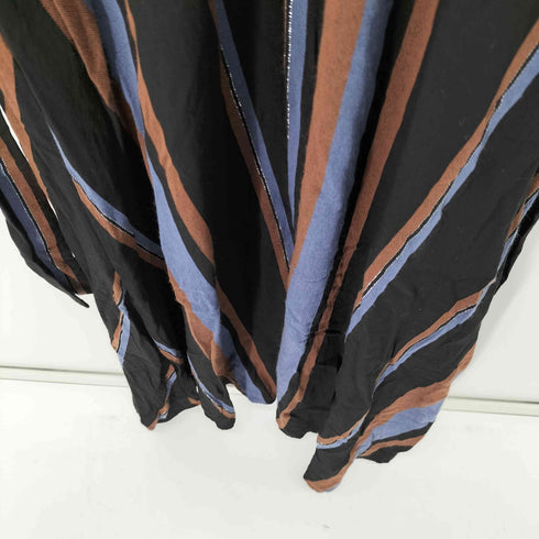 ザラ ZARA ロングストライプワンピース レディース import:M