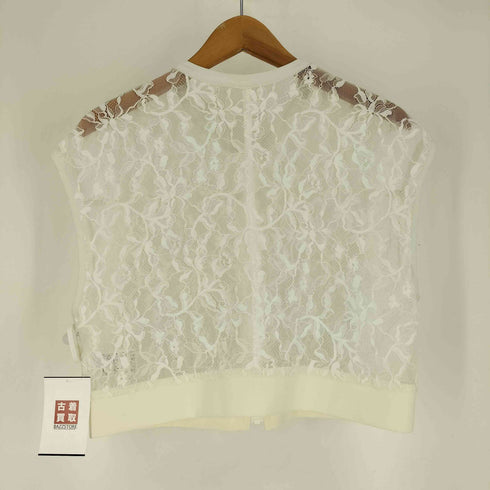 レイビームス Ray BEAMS 24SS レース ジップ フレンチスリーブ ベスト レディース ONE SIZE