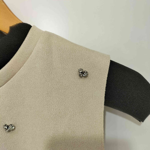 ザラ ZARA ラインストーンフェイクスエードワンピース レディース import:M