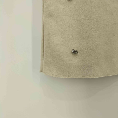 ザラ ZARA ラインストーンフェイクスエードワンピース レディース import:M