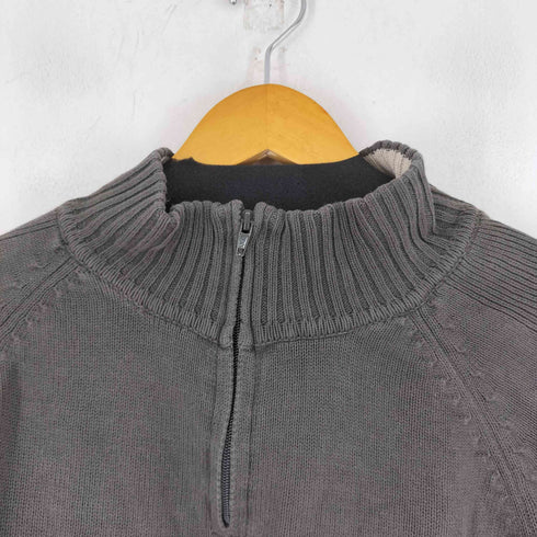 ハーフジップニット メンズ JPN:XL