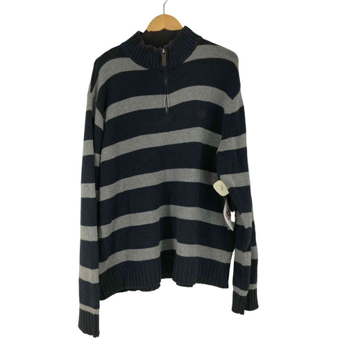 チャップス CHAPS ハーフジップボーダーニット メンズ JPN:XL