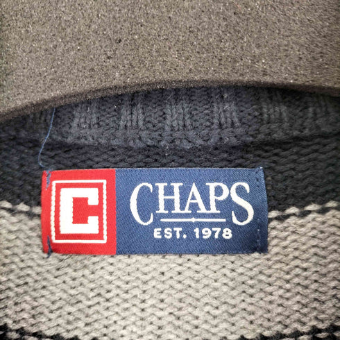 チャップス CHAPS ハーフジップボーダーニット メンズ JPN:XL
