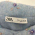 ザラ ZARA アルパカ混 フラワースパンコール S/S ニット レディース import:L