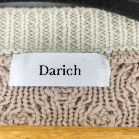 ダーリッチ Darich レザーボタンニットトップス レディース FREE