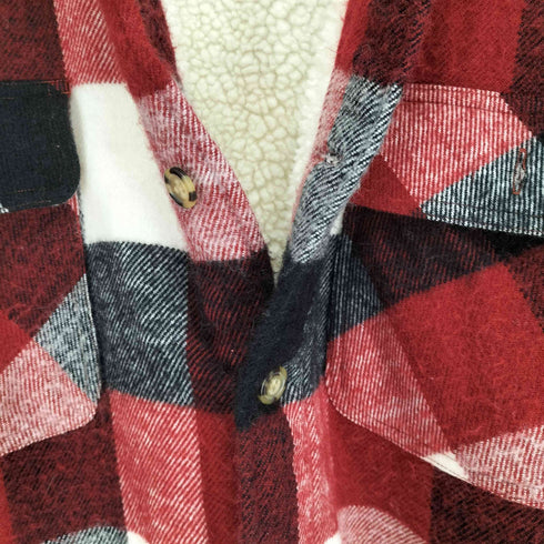 GREAT BRITAIN 裏地ボア ネルシャツ メンズ M-L