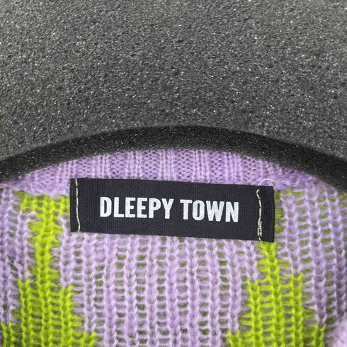 DLEEPY TOWN アーガイル クルーネックカーディガン レディース 160/84A