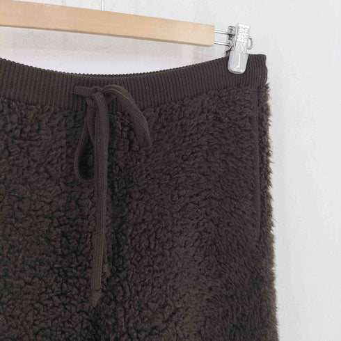 オーラリー AURALEE 24AW MERINO WOOL BOA KNIT PANTS - DARK BROWN メンズ JPN:4