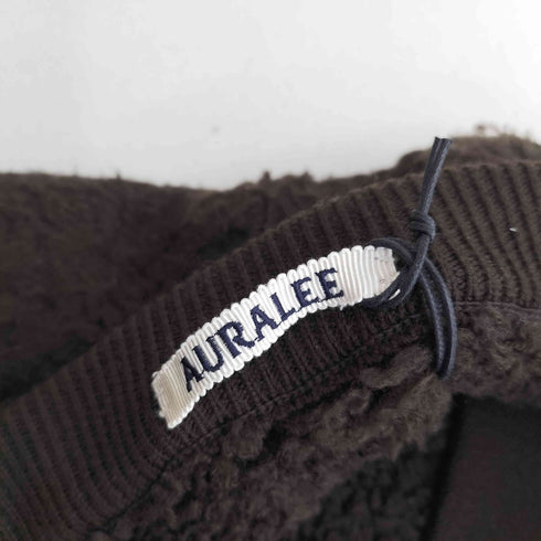 オーラリー AURALEE 24AW MERINO WOOL BOA KNIT PANTS - DARK BROWN メンズ JPN:4