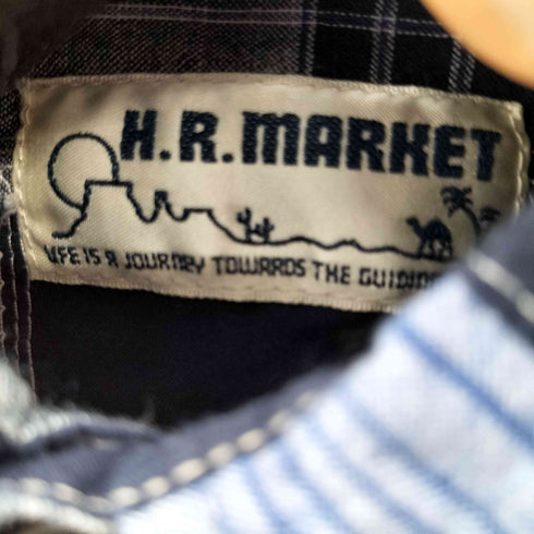 ハリウッドランチマーケット H.R.MARKET パッチワーク長袖シャツ メンズ 1