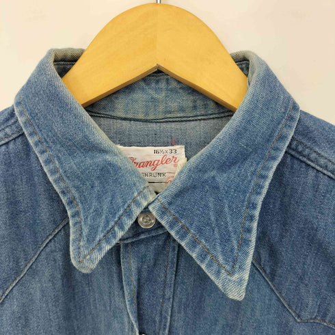 ラングラー Wrangler 70S PRE-SHRUNK デニムウエスタンシャツ メンズ 16 1/2