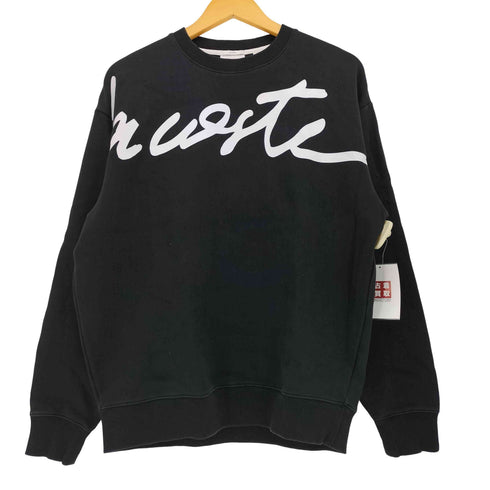 ラコステライブ Lacoste Live 緑ワニパッチ ビッグネーム プリント クルーネック スウェット ユニセックス メンズ import:S