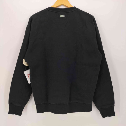 ラコステライブ Lacoste Live 緑ワニパッチ ビッグネーム プリント クルーネック スウェット ユニセックス メンズ import:S