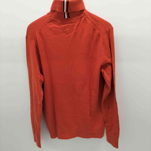 トミーヒルフィガー TOMMY HILFIGER カシミヤ混 タートルネックニット トリコロールライン メンズ import:L