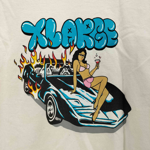 エクストララージ XLARGE 21SS S/S TEE BURN DOWN メンズ import:M