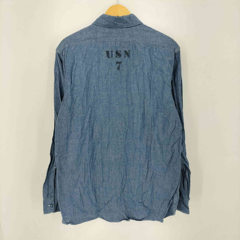 USN 7 ステンシル シャンブレーシャツ メンズ